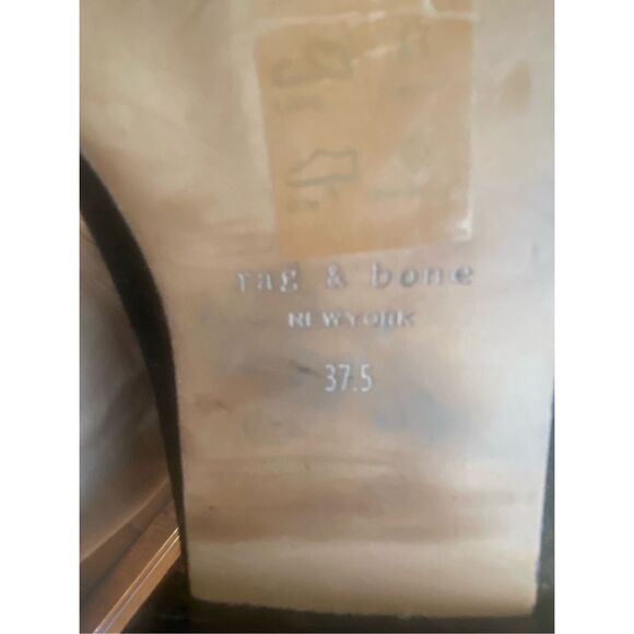 Rag & Bone Black Suede Rover Ankle Boots Sz 37.5 - Picture 6 of 8